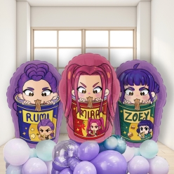 *Demon Hunters Airfill All Girls Balloon Set